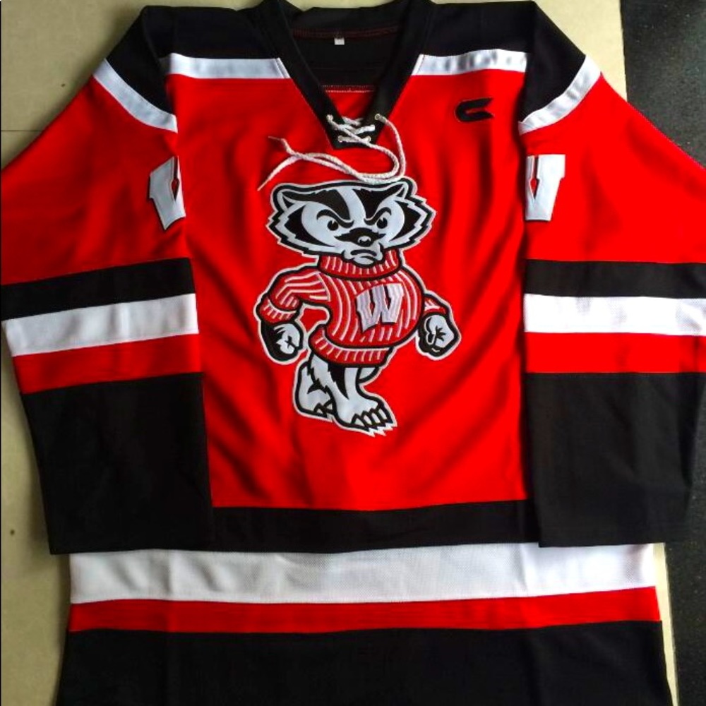 Wisconsin Badgers Hockey Jersey Mens XL
